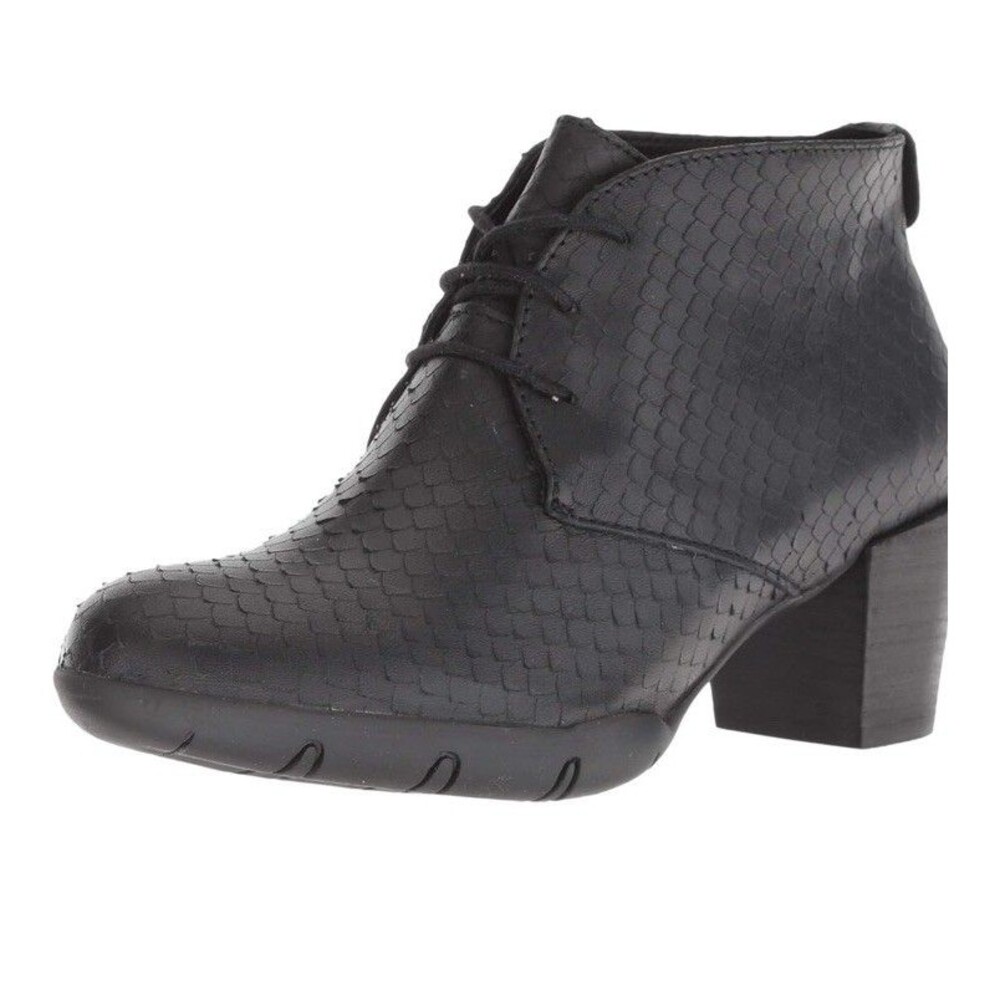 Wolky Bighorn Vegi-Laser Black Ankle Booties Size EU 41 US 9 Comfort Shoes